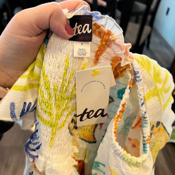 NWT Tea Flutter sleeve beachside dress - Picture 2 of 2